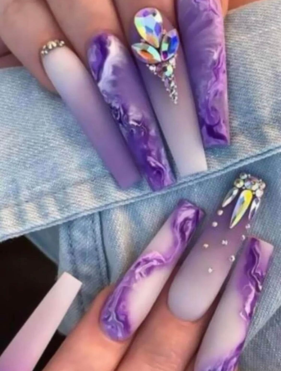 Luxury Purple Nails